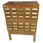 Apothecary Card Catalog Cabinet 46"h., 33"w. 17"