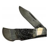 Parker Edwards Damascus  1 Blade Pocket Knife