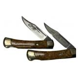 Two Bulldog Brand 1993 Calf Roper Pocket Knives