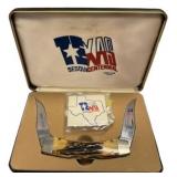Case XX USA Ltd 1986 Texas Sesquicentennial Stag T