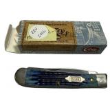 Case Navy Blue Two Blade Pocket Knife