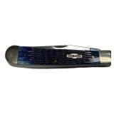 Case XX Trapper Blue Two Blade Pocket Knife