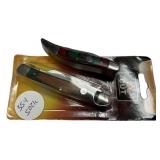Two Cut Brand 3 Blades Pocket Knives