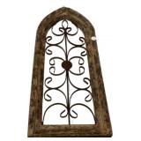 29" Arched window inspired wall decor piece