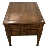 Late 20th Century Worn Lamp Table 21"h., 28"w