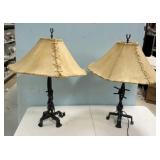 Wrought Iron Burb Wire Lamps