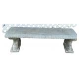 Outdoor Cast Concrete Garden Bench
