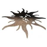16" Iron Cut Sun Wall Art
