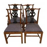 Four Chippendale Style Dining Chairs