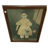 23"h, 30"w Replica Print Portrait of Mary Jane S