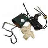 Collectibles Bell, Hooks, Leather Necklace, and Bo