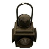 1920s Bullseye Railway Lantern 22"