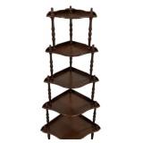 51" five tier etagere corner shelf