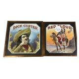 Dick Guter and Red Cloud 5" x 5" Cigar Box Label
