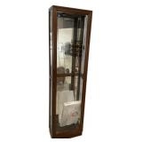 Modern Lighted Display Cabinet 77"h., 21"w