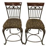 Pair of Contemporary Metal Barstools
