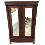 American Empire Mahogany Two Armoire