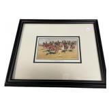 15"h., 19"w Cavalry Charge on the Southern Plain