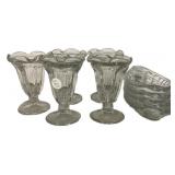 Libbey Glass Tulip Ice Cream Sundae Parfait Set