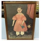 30"h., 23"w Joseph Stock Reproduction Mary Jane