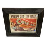 15"h 18"w Colt .45 50/312 Ruth Roman