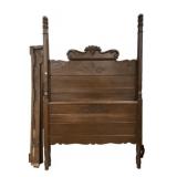 58" Victorian Style Four Poster High Back Bed