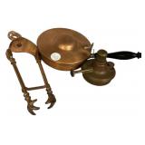 Brass Piece Warmer, Burner, and Tongs