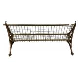 Brass Wall Shelf 28" Pan Rack