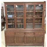 Late 20th Century Asian Accent China Cabinet 80"h