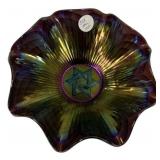 Purple Amethyst Carnival Glass Imperial Star of Da