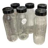 6 Evenflo Glass Bottles