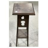 30"H. 10"W Worn Two Tier Plant Stand