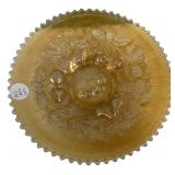 Northwood Three Fruits Carnival Plate Marked 9"di