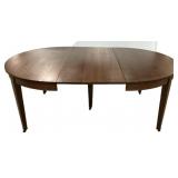 French Empire Mahogany Oval Dining Table