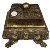 Resin Gold Trinket Box