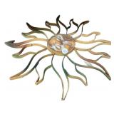 19" Metal Wall Art Sun