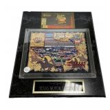 Texas Motor Speedway Plaque 18"h., 15"w