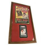 1952 Red Man Tobacco Ralph Kiner 32"h, 18"w