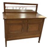 Arts and Crafts Quarter Sawn Oak Sideboard 50"h.,