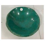 Jay King Sculpted Green Composite Bowl 11"