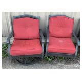 Two Outdoor Patio Arm Chairs