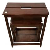 FRONTGATE Folding Library Step Stool 24"h., 19"w