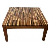 solid reclaimed wood Side Table 18"h., 35"w