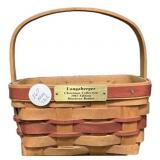 Longaberger 1987 Mistletoe Basket 6"