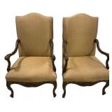 Pair of French Louis XV style Arm Chairs