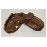 Brown Leather Saddle Pouches