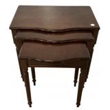 Modern Cherry 3 Nest of Tables 20"h., 22"w