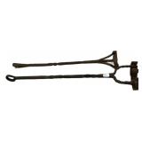 Pair of Western hand-forged cattle branding irons