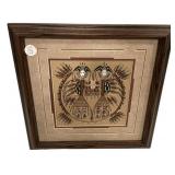 14" x 14" Beverly and Raynard Begay Navajo Sandp