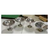 Silver plate Compotes and Pitcher